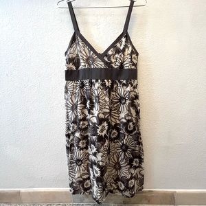 Vince Women’s Tank Top Dress Cotton Silk Floral Print